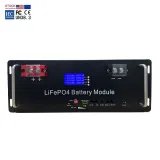 5D TECH 10.24kWh 51.2V 200Ah LiFePO4 Rack Mounted Battery for Solar Energy Storage Systems – thumbnail 2