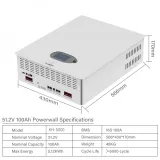 5D TECH 5kWh LiFePO₄ Powerwall Battery 51.2V 100Ah Wall Mounted Energy Storage System – thumbnail 1