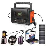 500W Portable Power Station Solar Generator for Outdoor Camping and Emergency Backup – thumbnail 1