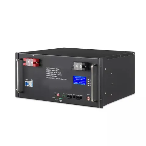 5D TECH 10.24kWh 51.2V 200Ah LiFePO4 Rack Mounted Battery for Solar Energy Storage Systems