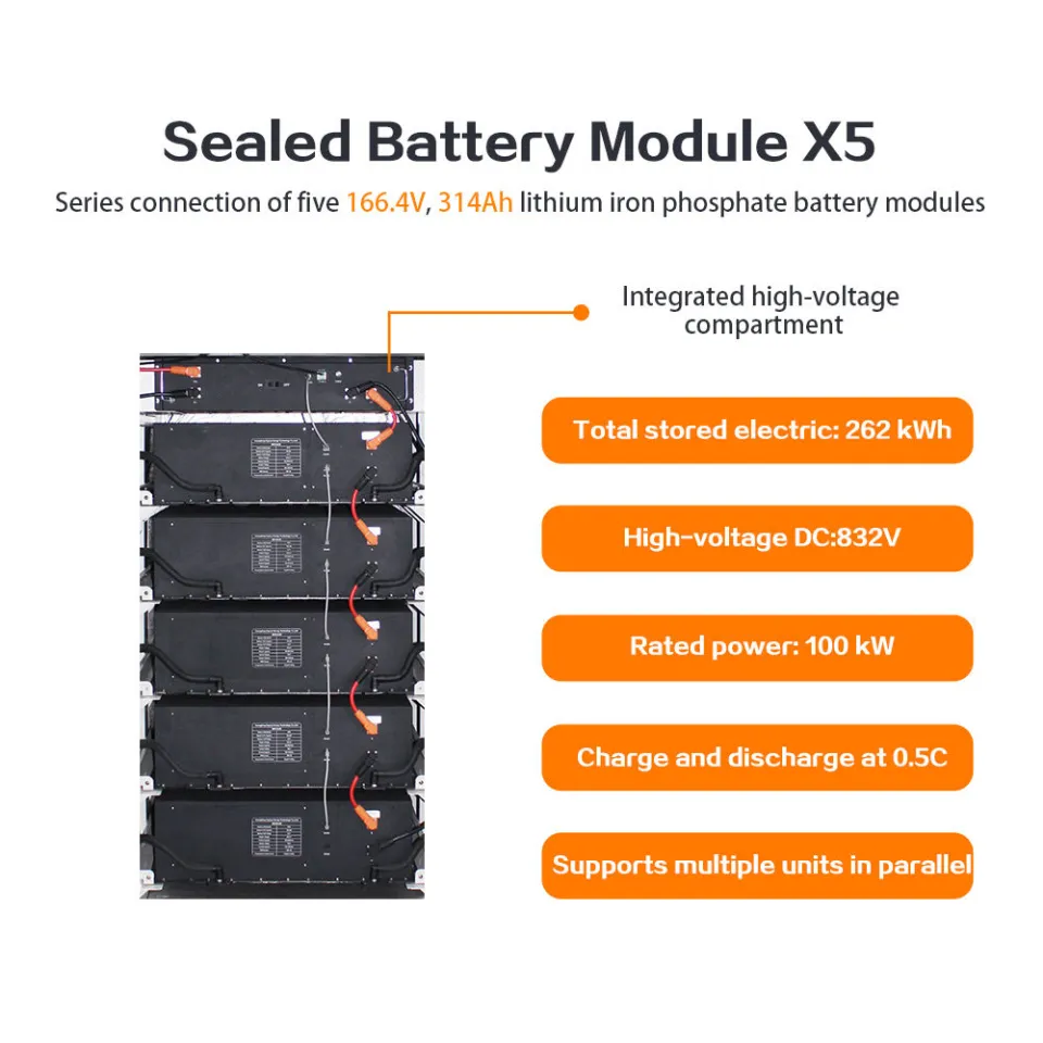 100kW 262kWh LiFePO4 BESS | Industrial Battery Energy Storage System – image 2